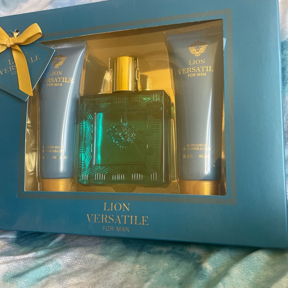 Body Wash and fragrance for men’s Set - Teal and Gold